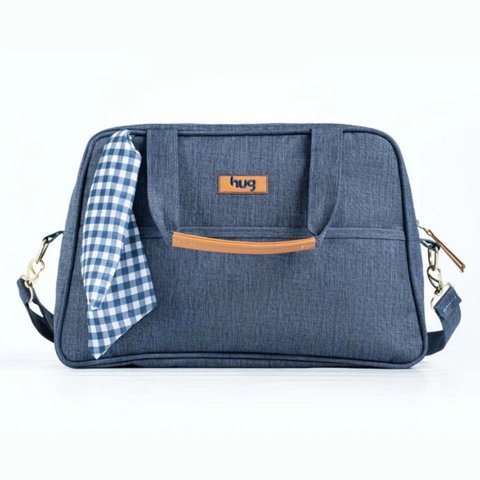 Bolsa Maternidade Média Mescla Azul Marinho - Hug