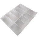 Ver imagem 6 de Porta Notas,cédulas e Moedas Niqueleira Branco Acabamento Moveis para Mercado Loja 10 Divisórias