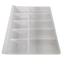 Ver imagem 2 de Porta Notas,cédulas e Moedas Niqueleira Branco Acabamento Moveis para Mercado Loja 10 Divisórias