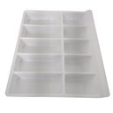 Ver imagem 4 de Porta Notas,cédulas e Moedas Niqueleira Branco Acabamento Moveis para Mercado Loja 10 Divisórias