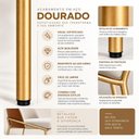 Ver imagem 4 de Kit 2 Cadeiras Tulipa Estofadas e Base em Aço Carbono para Cozinha e Sala de Jantar - Dourado |