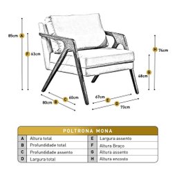 Kit 2 Poltronas Decorativa Mona Madeira Maciça-Veludo Preto - 2