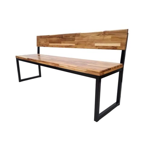 Banco Industrial 1,20m com Encosto Tavalo