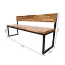 Ver imagem 4 de Banco Industrial 1,20m com Encosto Tavalo
