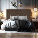 Ver imagem 4 de Cabeceira de Cama Box Queen 160 Cm Baronesa - Veludo Marrom