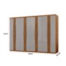 Guarda Roupa Casal Dunas com 8 Portas e 4 Gavetas Moderna - 3