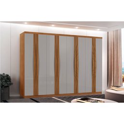 Guarda Roupa Casal Dunas com 8 Portas e 4 Gavetas Moderna - 1
