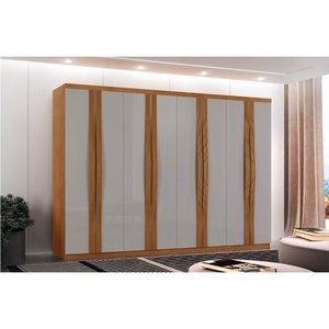 Guarda Roupa Casal Dunas com 8 Portas e 4 Gavetas Moderna