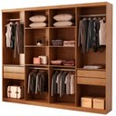 Ver imagem 6 de Guarda Roupa Casal Dunas com 8 Portas e 4 Gavetas Moderna