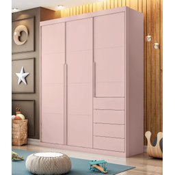 Berço Mini Cama Qmovi e Quarto Infantil Pérola Phoenix Baby _ Rosê - 2
