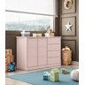 Berço Mini Cama Qmovi e Quarto Infantil Pérola Phoenix Baby _ Rosê - 4