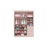 Berço Mini Cama Qmovi e Quarto Infantil Pérola Phoenix Baby _ Rosê - 3