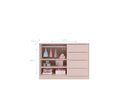 Ver imagem 5 de Quarto Bebê Completo Perola Rose - Berço Mini Cama Ayla+ Cômoda + Roupeiro - Phoenix Baby
