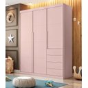 Ver imagem 2 de Berço Mini Cama Qmovi e Quarto Infantil Pérola Phoenix Baby _ Rosê