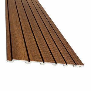 Painel Ripado Wpc Tabaco 96x25cm 10mm - Revestimento Decorativo Parede Sala Quarto