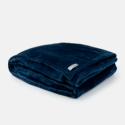 Cobertor Soft Daily Solteiro - Azul Marinho Blue Gardenia - 1
