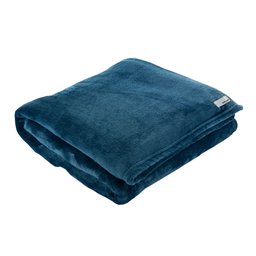 Cobertor Soft Daily Solteiro - Azul Marinho Blue Gardenia - 3