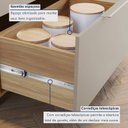 Ver imagem 6 de Balcão 1 Porta Rainha 70cm 100% MDF Cinza/Nature Greige