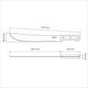 Ver imagem 5 de Facão para Mato Tramontina com Lâmina em Aço Carbono e Cabo de Madeira 14 Tramontina