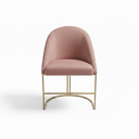 Ver imagem 2 de Cadeira Poltrona Estofada Decorativa Lua Premium:rose