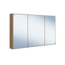 Ver imagem 2 de Armário Espelheira para Banheiro 100cm com 3 Portas Lavinia Marrom Mel
