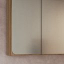 Ver mais imagens de Armário Espelheira para Banheiro 100cm com 3 Portas Lavinia Marrom Mel