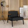 Poltrona Decorativa Coimbra Preto/cinamomo/preto - Móveis Arapongas Preto Fosco/cinamomo/preto 06 - 2