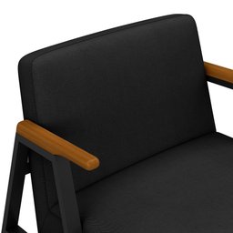 Poltrona Decorativa Coimbra Preto/cinamomo/preto - Móveis Arapongas Preto Fosco/cinamomo/preto 06 - 4