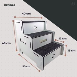 Escada para Cachorro para Médio e Grande Porte Suoer Segura - 3