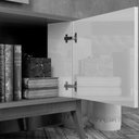 Ver imagem 3 de Rack Legacy 160cm para Tv até 60 Polegadas Edn Cor Cedro Naturale Preto