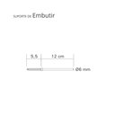 Ver imagem 3 de Kit com 2 Prateleiras 60 X 20cm Suporte Invisivel - Cor Madeira Escura