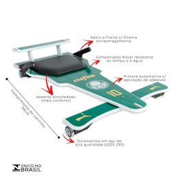 Carrinho de Rolimã F1 Premium Palmeiras Verde - 2