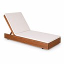 Ver imagem 2 de Espreguiçadeira Rustic com Colchonete Ref.502C Yescasa Marrom/Nogueira