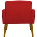 Ver imagem 2 de Poltrona Hope Decorativa Confortável para Sala Quarto Recepção Tecido Suede Pés Palito