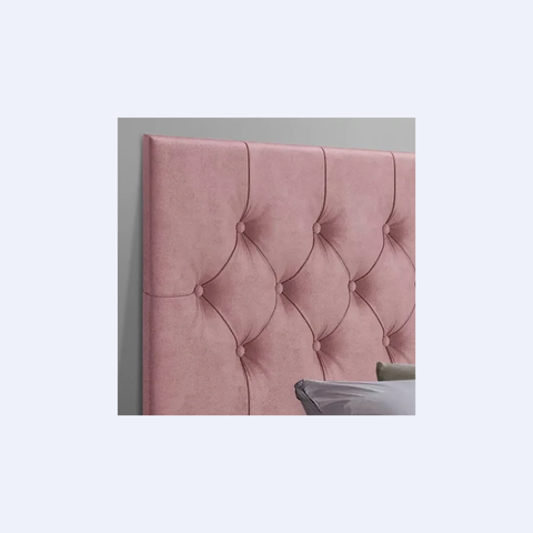 Cabeceira Cama Casal Box 140cm Modelo Capitonê Enova Móveis:rose