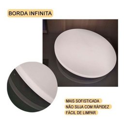 Luminária Plafon Led 18w Borda Infinita Redonda Luz Amarela Bivolt | Gaya - 2