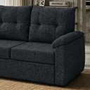 Ver imagem 2 de Sofá Cama 2 Lugares Casal 1,60 Mts Loft Tiffany Matrix Cor:loft Carbono Chumbo