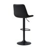 Banqueta Alta Vintage Estofada com Base Giratória e Regulagem de Altura - Preto - 4