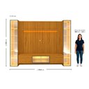 Ver imagem 6 de Estante Ripado Home para Tv 84 Polegadas 217cmx304,8cm com Led Ripada 5 Portas 100% Mdf Nobre Clean/luminare