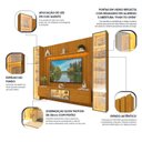 Ver imagem 7 de Estante Ripado Home para Tv 84 Polegadas 217cmx304,8cm com Led Ripada 5 Portas 100% Mdf Nobre Clean/luminare