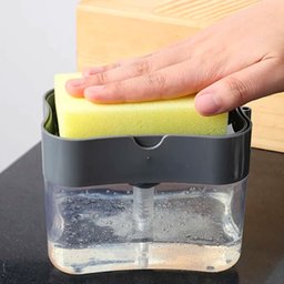 Dispenser de Detergente para Cozinha Esponja Limpeza Louça Dosador - 2