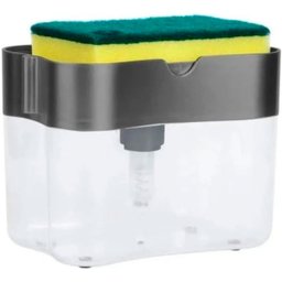 Dispenser de Detergente para Cozinha Esponja Limpeza Louça Dosador - 5