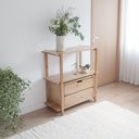 Ver imagem 4 de Estante Laguna 3 Prateleiras 90cm Verniz Amêndoa