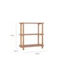 Estante Laguna 3 Prateleiras 90cm Verniz Amêndoa - 6