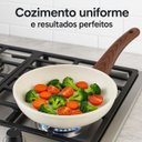 Ver imagem 5 de Frigideira Cerâmica Antiaderente 24cm Bege Compatível com Fogão Indução