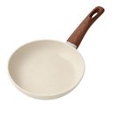 Ver imagem 1 de Frigideira Cerâmica Antiaderente 24cm Bege Compatível com Fogão Indução