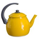 Ver imagem 1 de Chaleira Amarelo Resistente Gulê em Alumínio 2,4 Litros