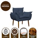 Ver imagem 7 de Kit Poltrona Recepção Pés Madeira Opala