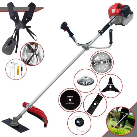 Roçadeira Multifuncional Anmax Cg520p À Gasolina 52cc 2,2hp 10.000rpm C/ 6 Opções de Corte