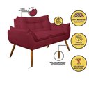 Ver imagem 5 de Kit 02 Poltronas + Namoradeira + Puff Opala Balaqui Decor Marsala